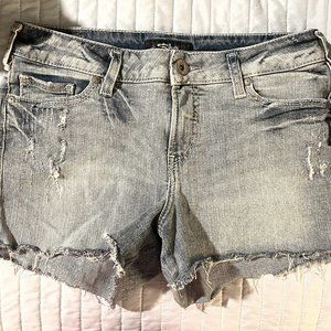 Silver Aiko Jean Shorts